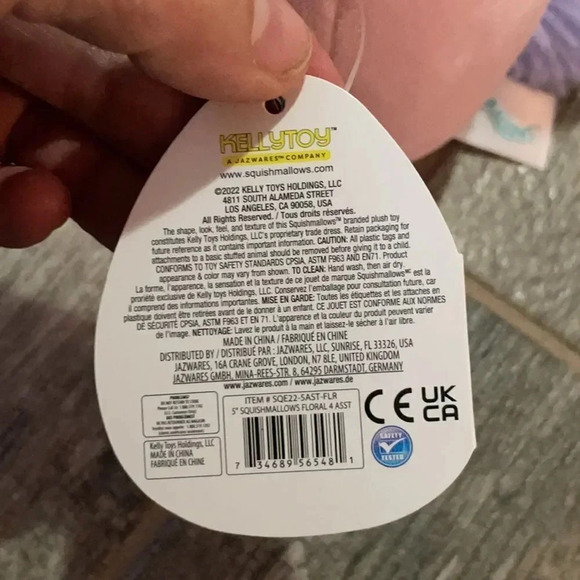 Squishmallows Mikah the Unicorn pink w/floral belly 6” NWT plush stuffed toy - Picture 4 of 10